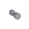 Rubinet Shower Door Knob (set) Satin Chrome