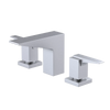 Rubinet Widespread Lav. Set. (less drain) Satin Chrome