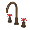 Rubinet Widespread Kitchen Set with LaSalle Spout Tuscan Brass