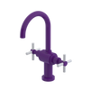 Rubinet Single Hole Dual Handle Lav. Set with LaSalle Spout (less drain) Purple Haze