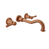 Baril Wall-mounted lavatory faucet, drain not included