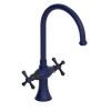 Rubinet Two Handle Single Hole Kitchen Set Midnight Blue