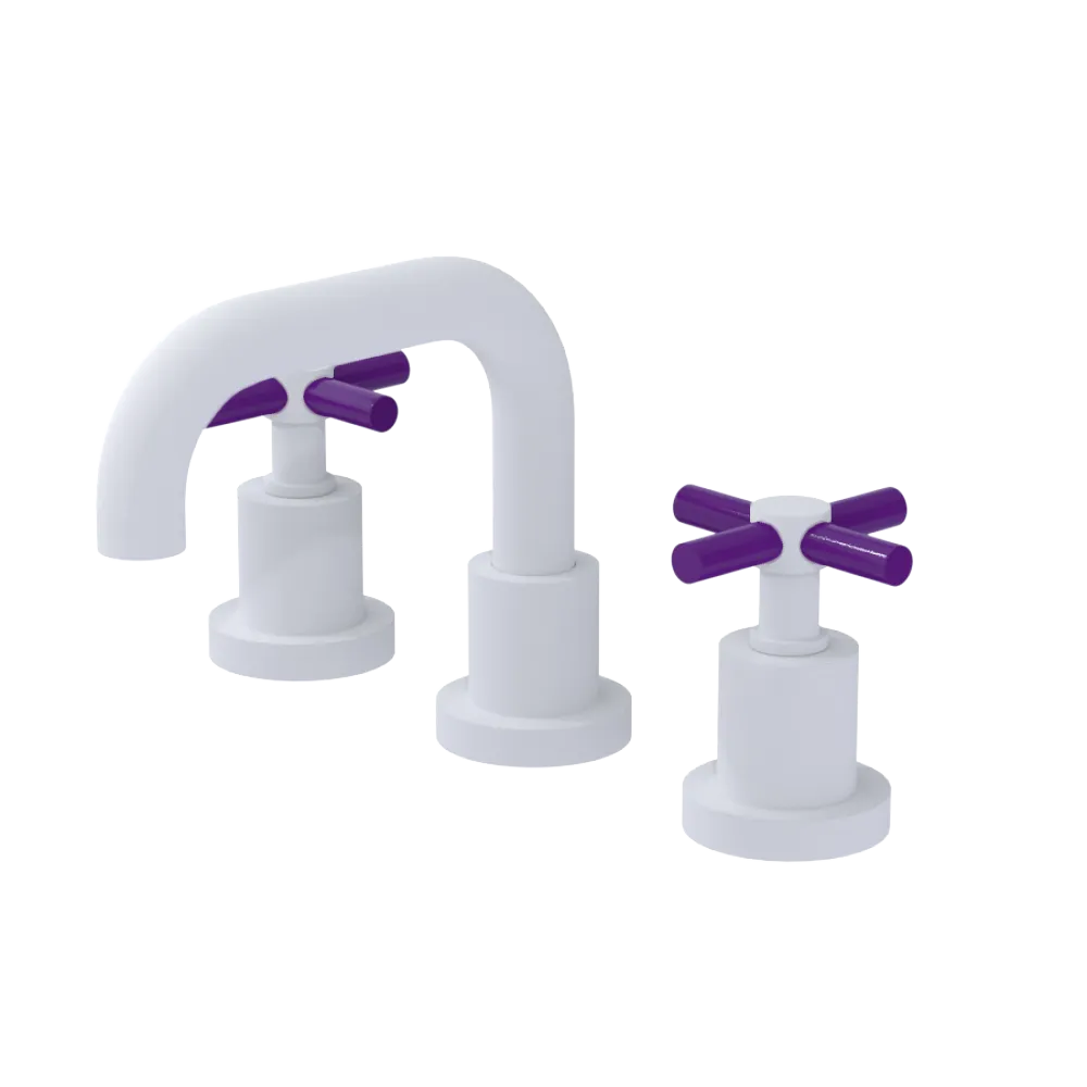 Rubinet Widespread Lav. Set. (less drain) Matt White