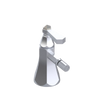 Rubinet Single Control Bidet Fitting (less drain) Satin Chrome