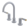 Rubinet Widespread Lav. Set. (less drain) White