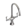 Rubinet Two Handle Single Hole Kitchen Set Polished Nickel