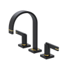 Rubinet Widespread Lav. Set. (less drain) Matt Black