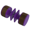 Rubinet Shower Door Knob (set) Purple Haze