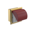 Rubinet RECESSED TOILET PAPER HOLDER Satin Brass