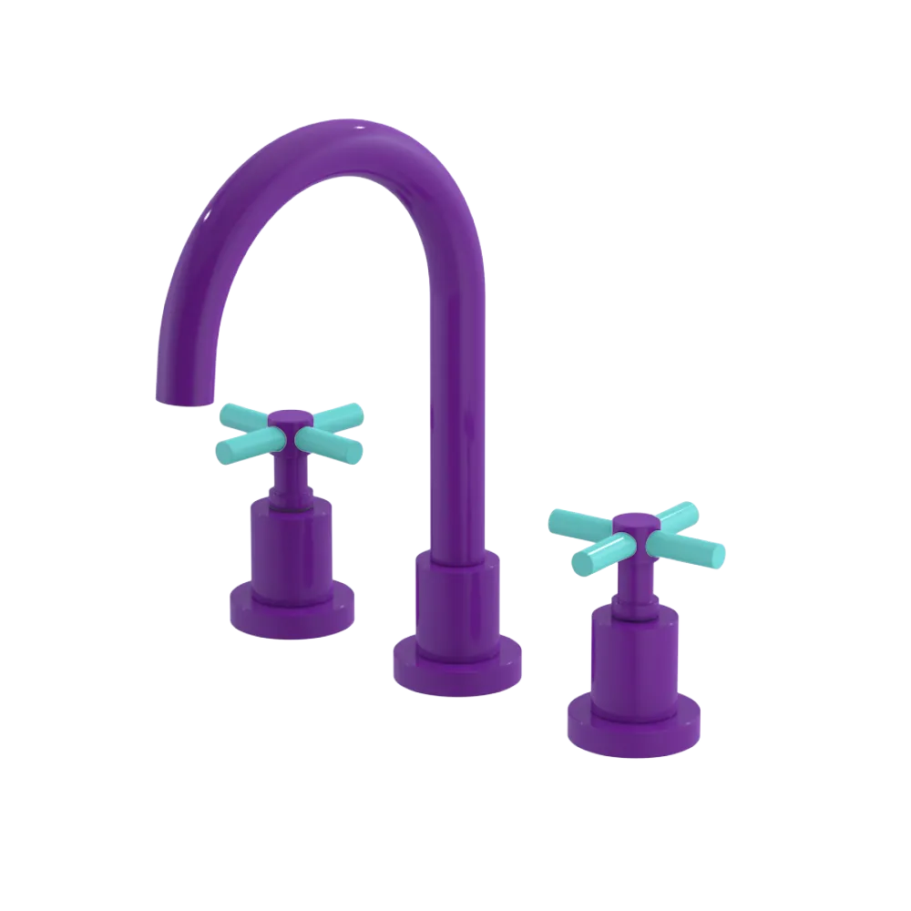 Rubinet Widespread Lav. Set. (less drain) Purple Haze