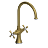 Rubinet Two Handle Single Hole Kitchen Set Antique Brass Matt