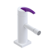 Rubinet Single Control Bidet Fitting (less drain) White