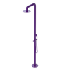 Rubinet Pressure Balance Outdoor Shower with Hand Held Shower & 10" Shower Head - 304 Stainless Steel Purple Haze