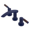 Rubinet Widespread Lav. Set. (less drain) Midnight Blue