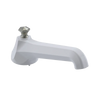 Rubinet Tub Filler Spout Deck Mount White