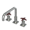 Rubinet Widespread Kitchen Set with Genesis Spout Satin Nickel
