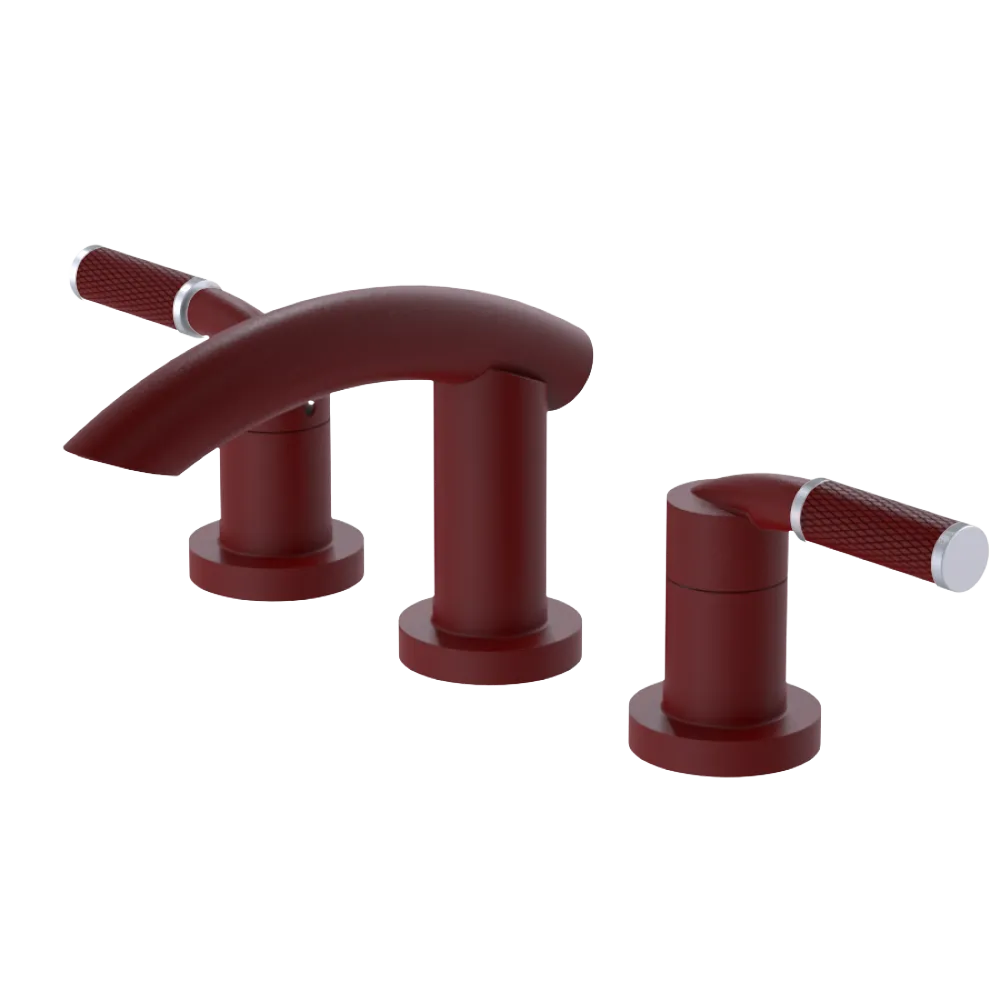 Rubinet Widespread Lav. Set. (less drain) Maroon