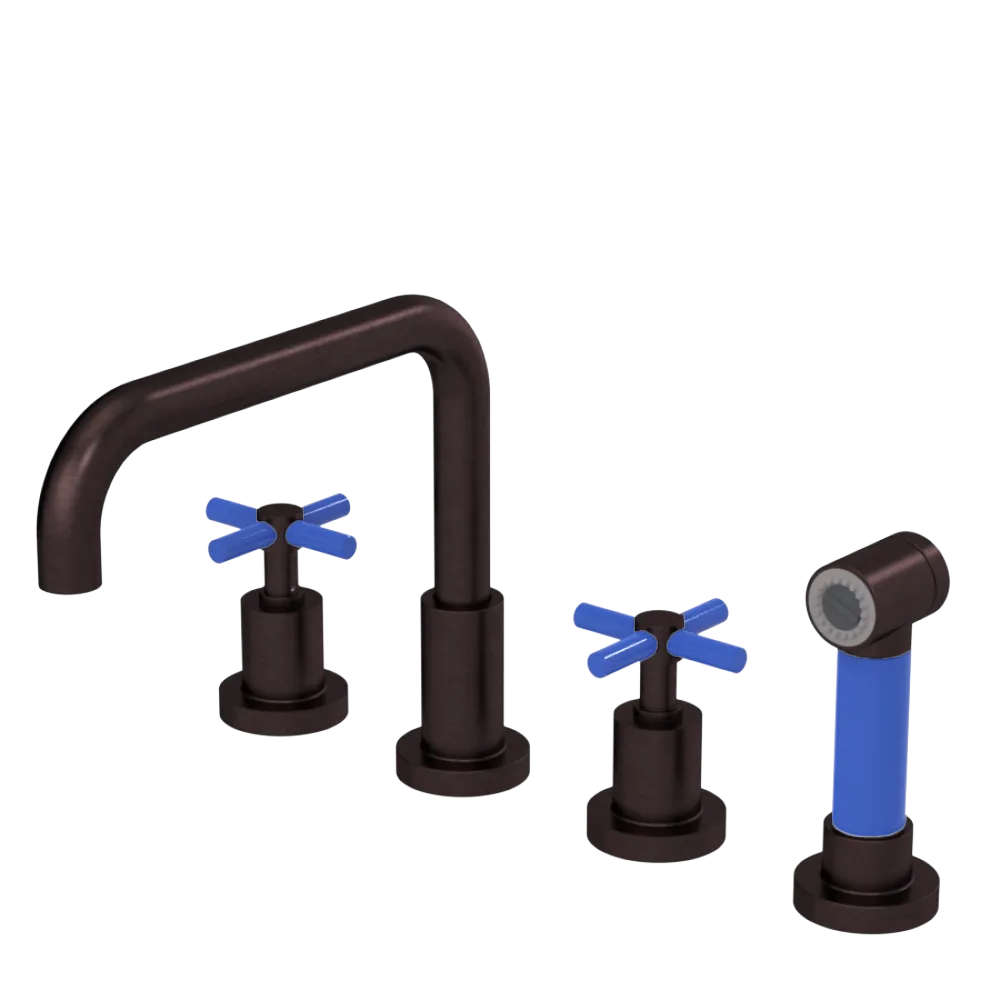 Rubinet Widespread Kitchen Set with Hand Spray Oil Rubbed Bronze