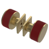 Rubinet Shower Door Knob (set) Satin Brass