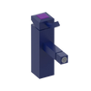 Rubinet Single Control Bidet Fitting (less drain) Midnight Blue