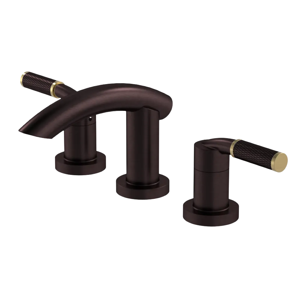 Rubinet Widespread Lav. Set. (less drain) Oil Rubbed Bronze