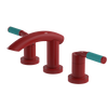 Rubinet Widespread Lav. Set. (less drain) Red