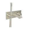 Baril Wall-mounted tub faucet with hand shower