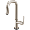 Brizo Smarttouch Pull Down Prep Faucet With Square Spout Industrial Handle