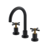 Rubinet Widespread Lav. Set. (less drain) Matt Black