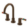 Rubinet Widespread Lav set (less drain) Tuscan Brass