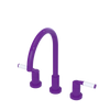 Rubinet Widespread Kitchen Set Purple Haze