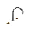 Baril 8" c/c lavatory faucet (without handle), drain included