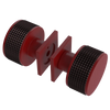 Rubinet Shower Door Knob (set) Maroon