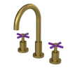 Rubinet Widespread Kitchen Set with LaSalle Spout Antique Brass Matt