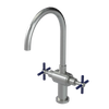 Rubinet Two Handle Single Hole Kitchen Set with LaSalle Spout Satin Nickel