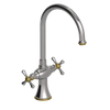 Rubinet Two Handle Single Hole Kitchen Set Polished Nickel