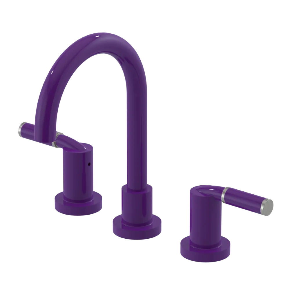 Rubinet Widespread Lav set (less drain) Purple Haze