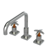 Rubinet Widespread Kitchen Set with Genesis Spout Satin Nickel