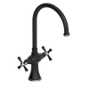 Rubinet Two Handle Single Hole Kitchen Set Matt Black