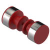 Rubinet Shower Door Knob (set) Maroon