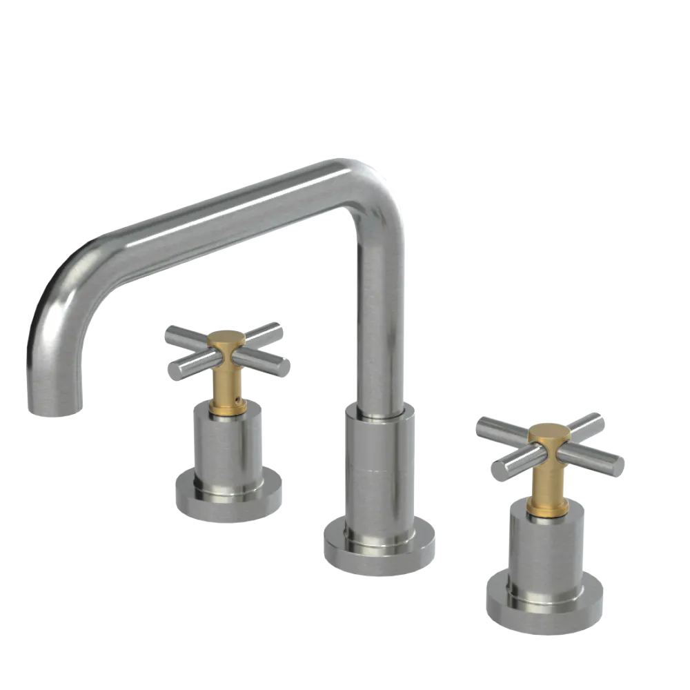 Rubinet Widespread Kitchen Set Satin Nickel