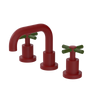 Rubinet Widespread Lav. Set. (less drain) Maroon