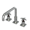 Rubinet Widespread Kitchen Set with Genesis Spout Satin Nickel