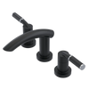 Rubinet Widespread Lav. Set. (less drain) Matt Black