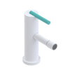 Rubinet Single Control Bidet Fitting (less drain) Matt White