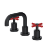 Rubinet Widespread Lav. Set. (less drain) Matt Black