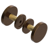Rubinet Shower Door Knob (set) Tuscan Brass