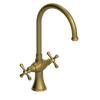 Rubinet Two Handle Single Hole Kitchen Set Antique Brass Matt
