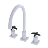 Rubinet Widespread Kitchen Set White