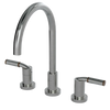 Rubinet Widespread Kitchen Set Satin Nickel